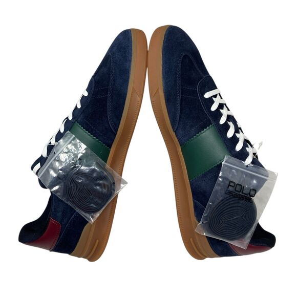 Polo Ralph Lauren Sneakers Mens 13 Blue Heritage Aera Suede‎ Sneakers Gold Pony main image 10
